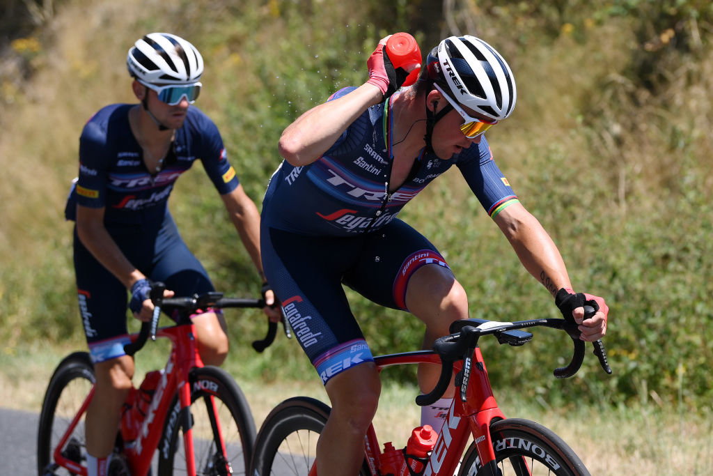 The Tour de France peloton used cold water to stay cool