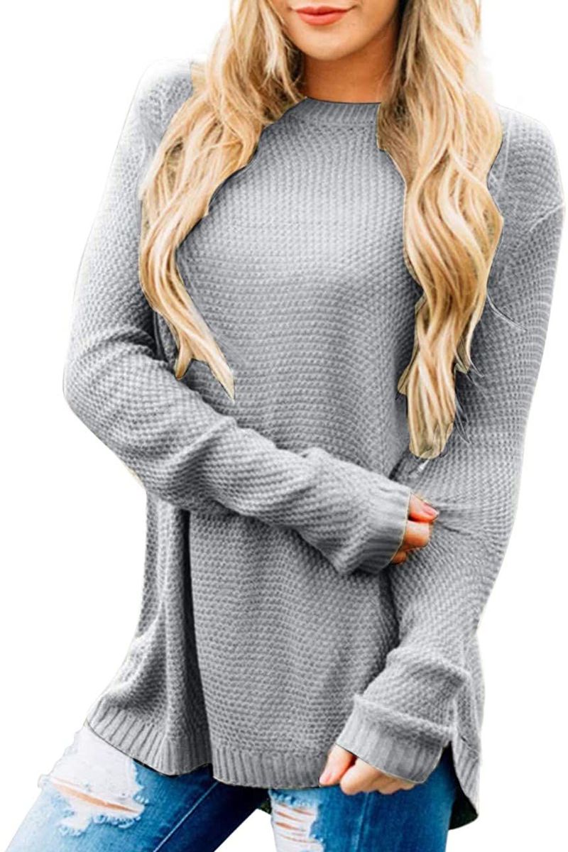 AMAVISSE UK RRP £20 Women Fashion Textured Jumper Sweater Long Sleeves 