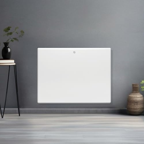 Futura 1000w White Electric Radiator Heaters for Home, Bathroom Safe Electric Heater Setback Timer Lot 20 &amp;amp; Advanced Thermostat Control Wall Mounted or Floor Standing Low Energy Panel Heater