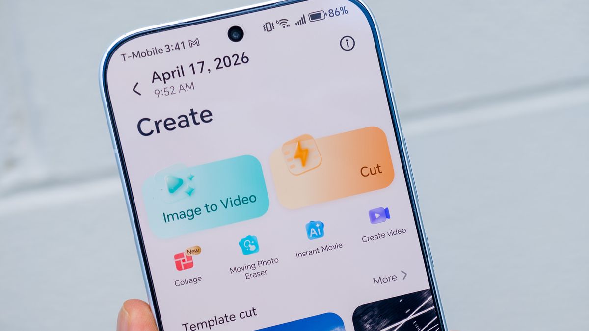 The new AI features on the Honor 600, including AI photo to video 2.0 and AI breakout collage