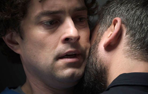 Holby Isaac Mayfield (Marc Elliott) and Lofty (Lee Mead)