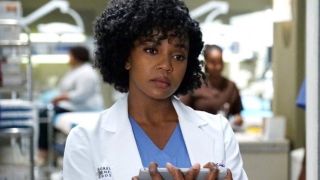 Jerrika Hinton as Dr. Stephanie Edwards in Grey's Anatomy.