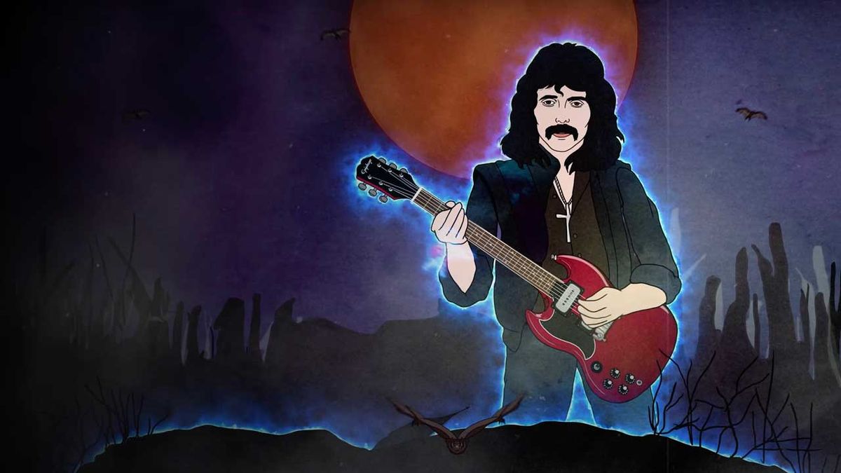 A cartoon version of Tony Iommi