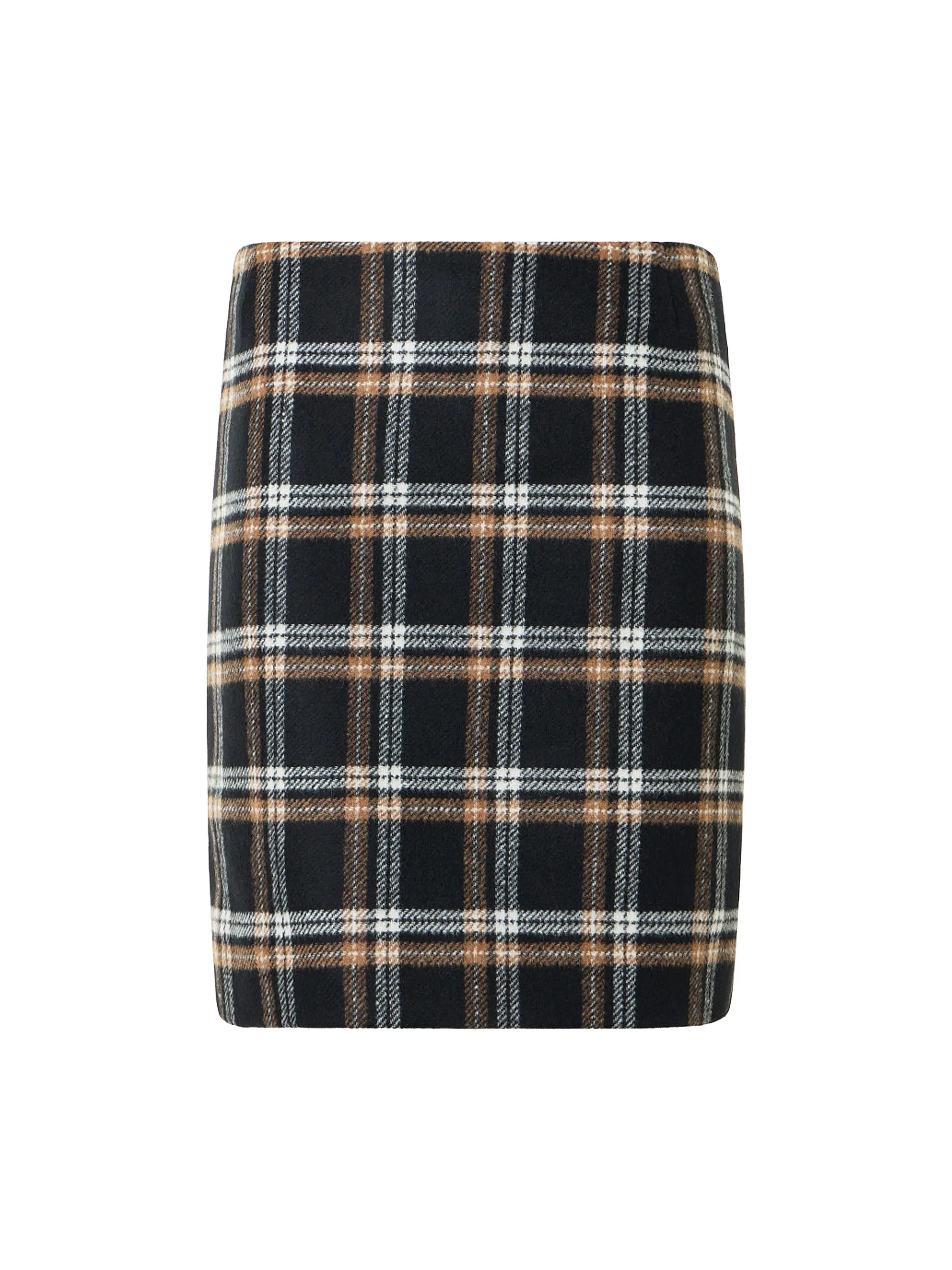 Tweed Plaid Miniskirt