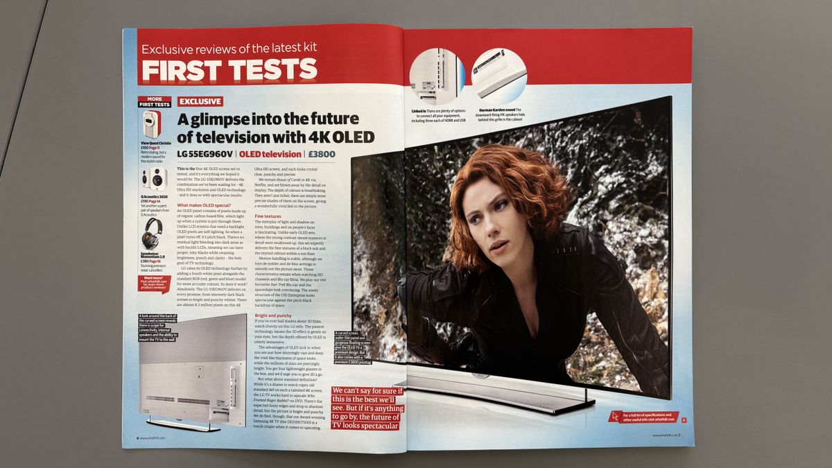 LG 55EG960V 4K OLED TV tested in What Hi-Fi? May 2015 issue