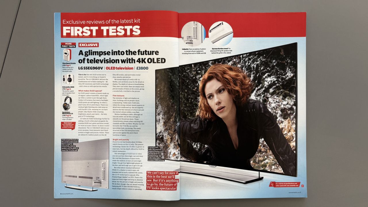 LG 55EG960V 4K OLED TV tested in What Hi-Fi? May 2015 issue