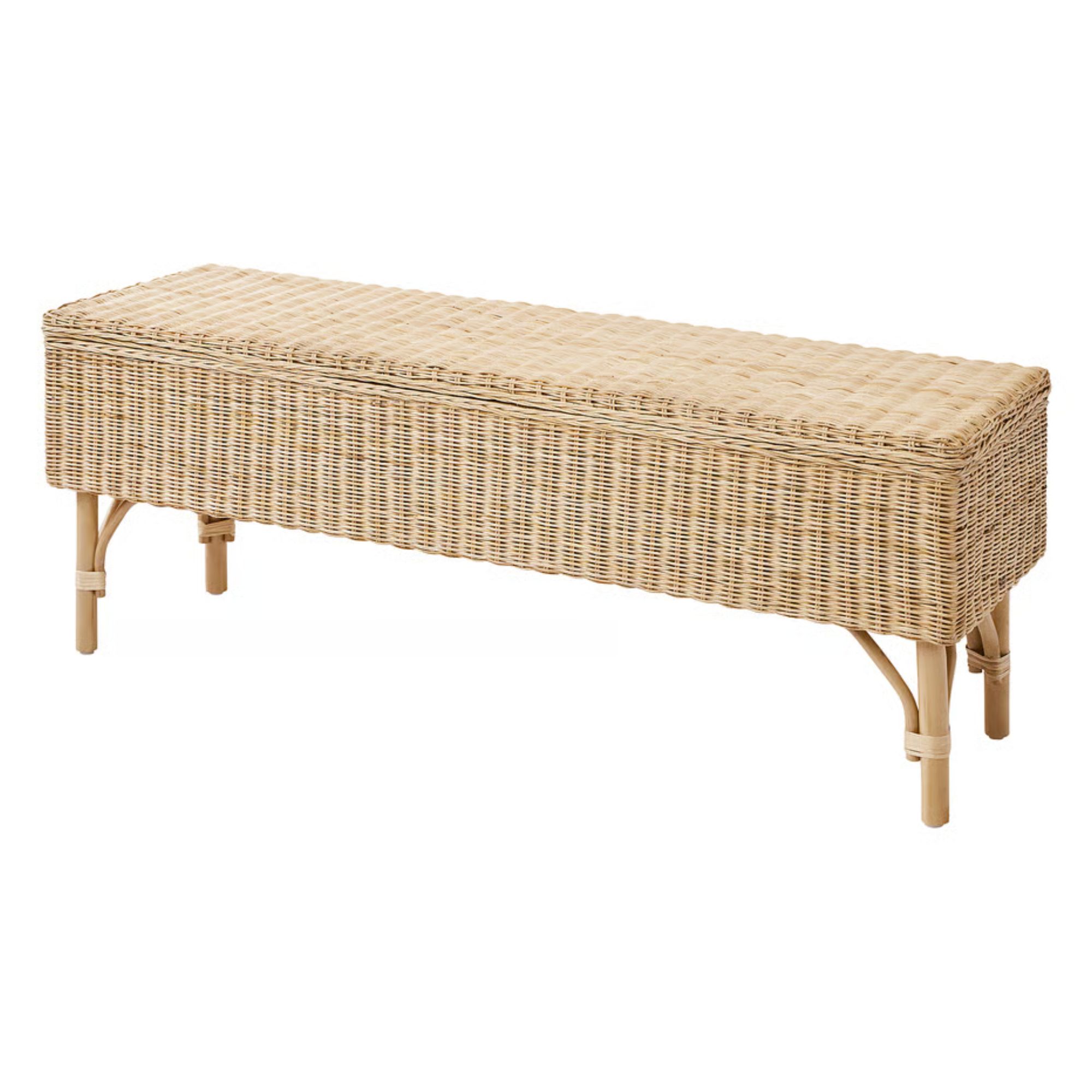 IKEA rattan TOLKNING Bench with storage