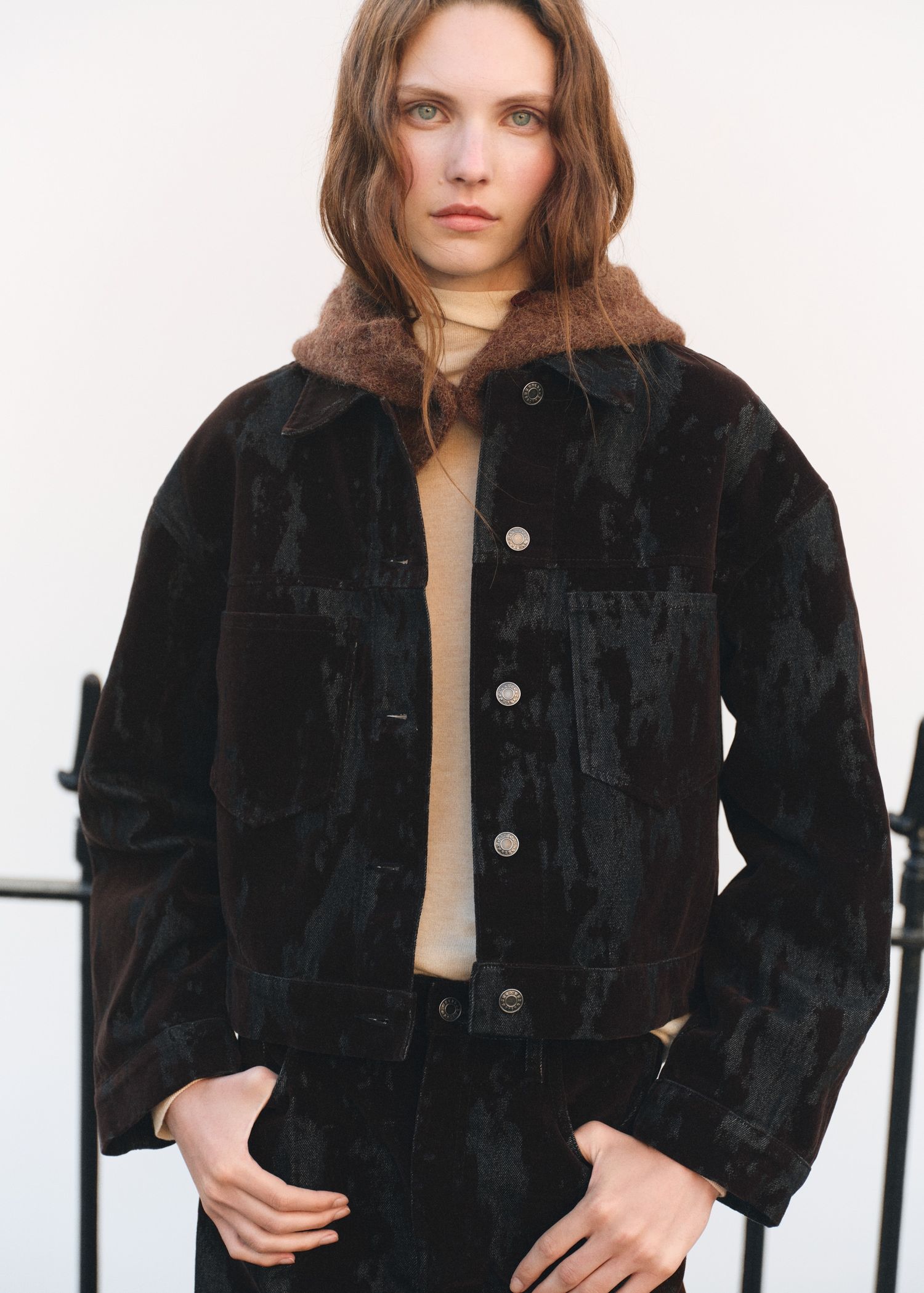 Devoré Denim Jacket - Women | Mango Usa