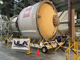 The Interim Cryogenic Propulsion Stage (ICPS) for NASA's Artemis 2 mission arrived at the Space Coast on July 28, 2021. It is undergoing final preparations at prime contractors Boeing and United Launch Alliance's facilities and will soon be delivered to nearby Kennedy Space Center.