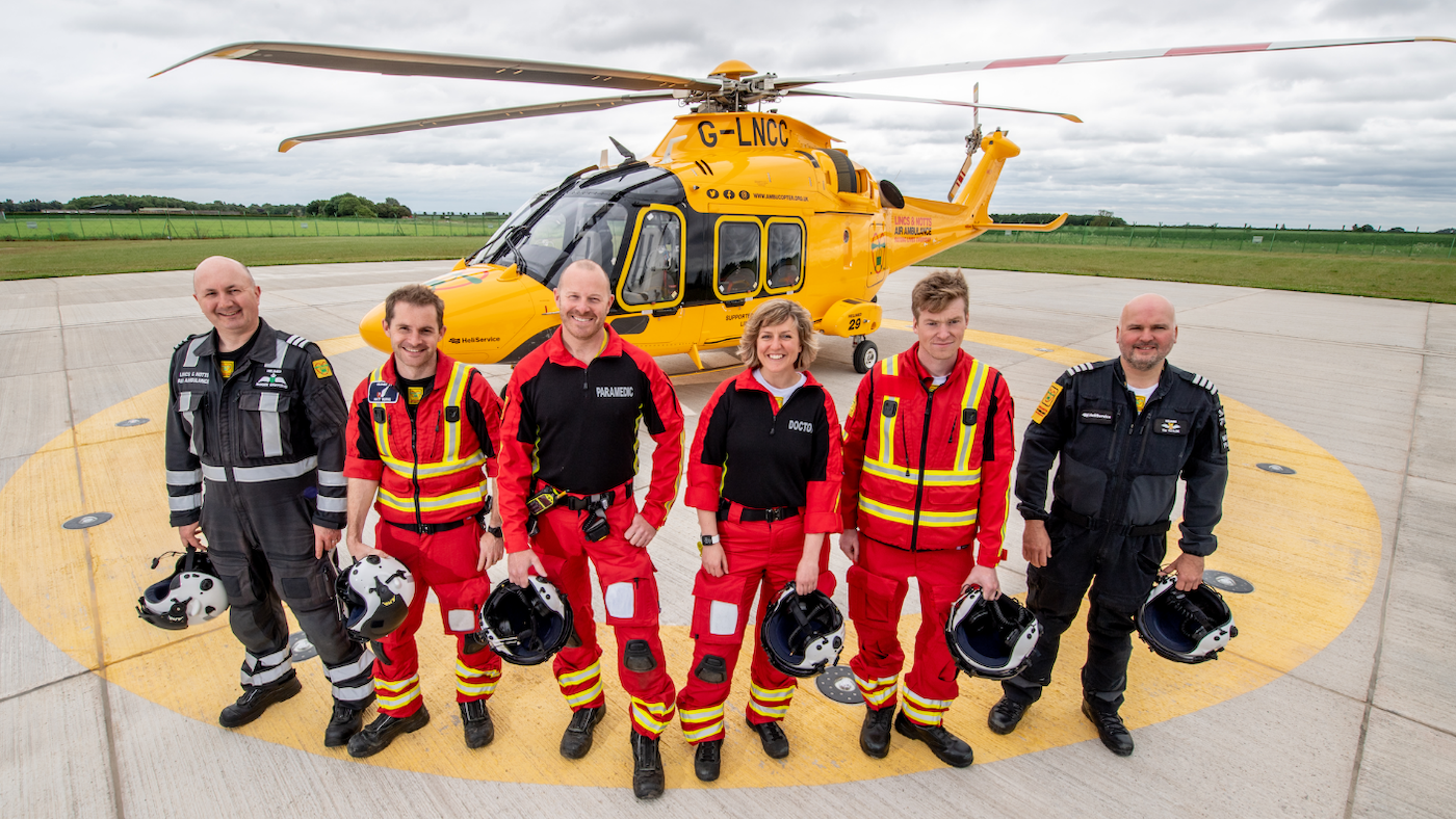 Lincs &amp;amp; Notts Air Ambulance and crew.
