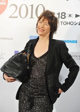 Jane Birkin with her eponymous bag