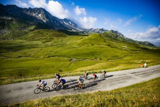 Cyclists tackle the Etape du Tour days after the pros have ridden the same route