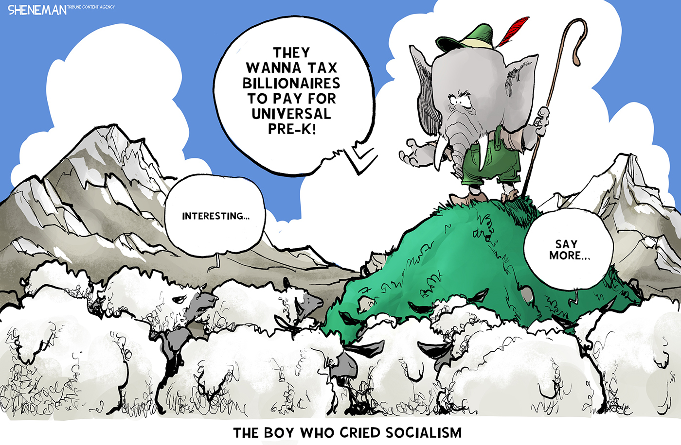 Political cartoon