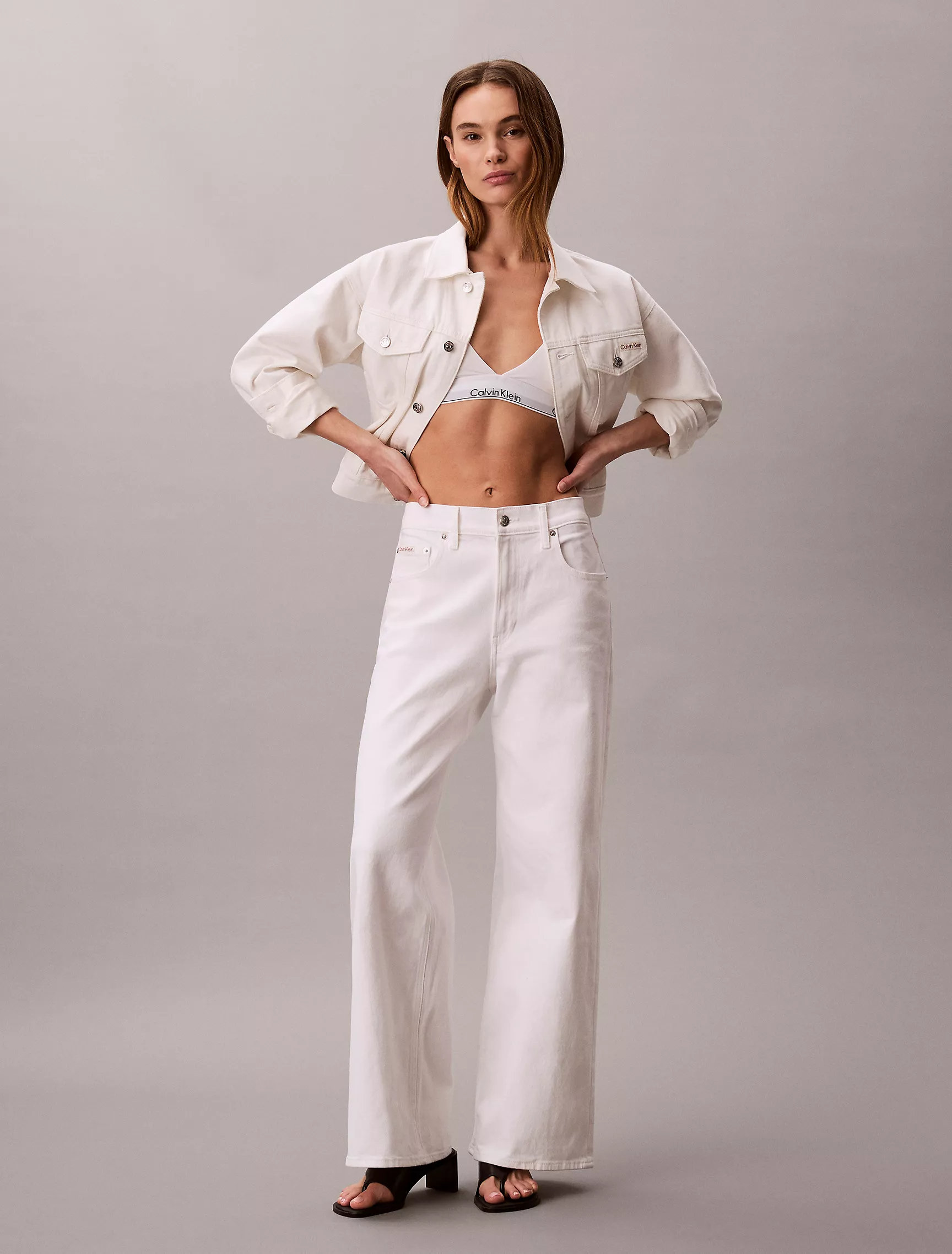 Calvin Klein, Ultra High Rise Wide Leg Jeans