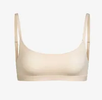 SKIMS Fits Everybody Scooped Stretch-Woven Bra