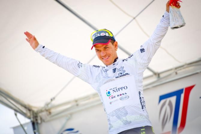 Julian David Arredondo (Team Nippo - De Rosa) leads in the best young rider's classification