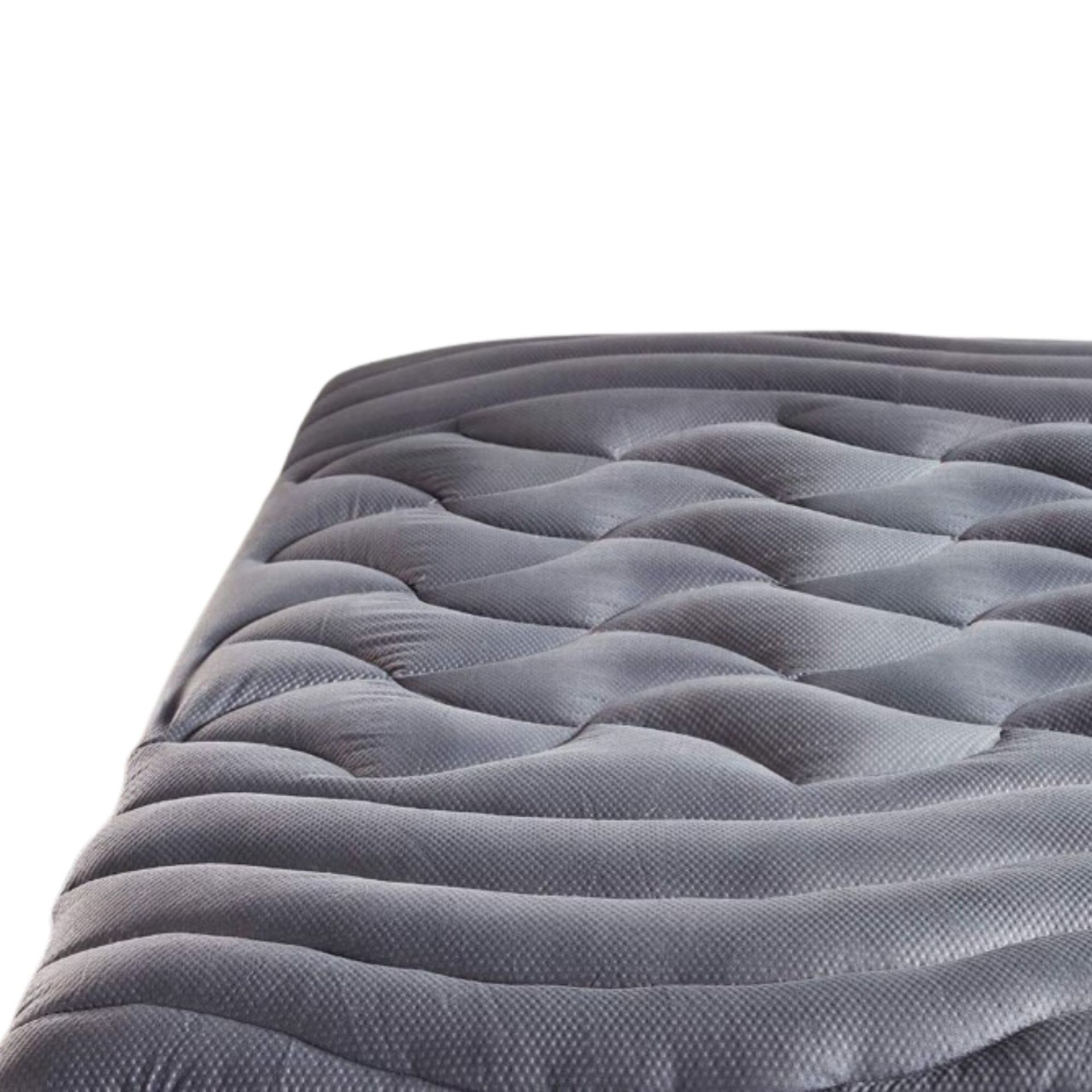 Penutup kasur abu-abu yang sejuk