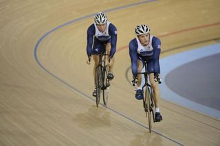 Kenny and Hoy carry out sprint training together but only Kenny will race in the event