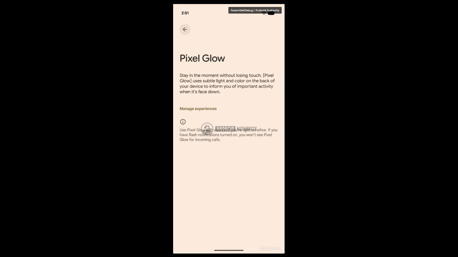 A leaked image detailing Pixel Glow