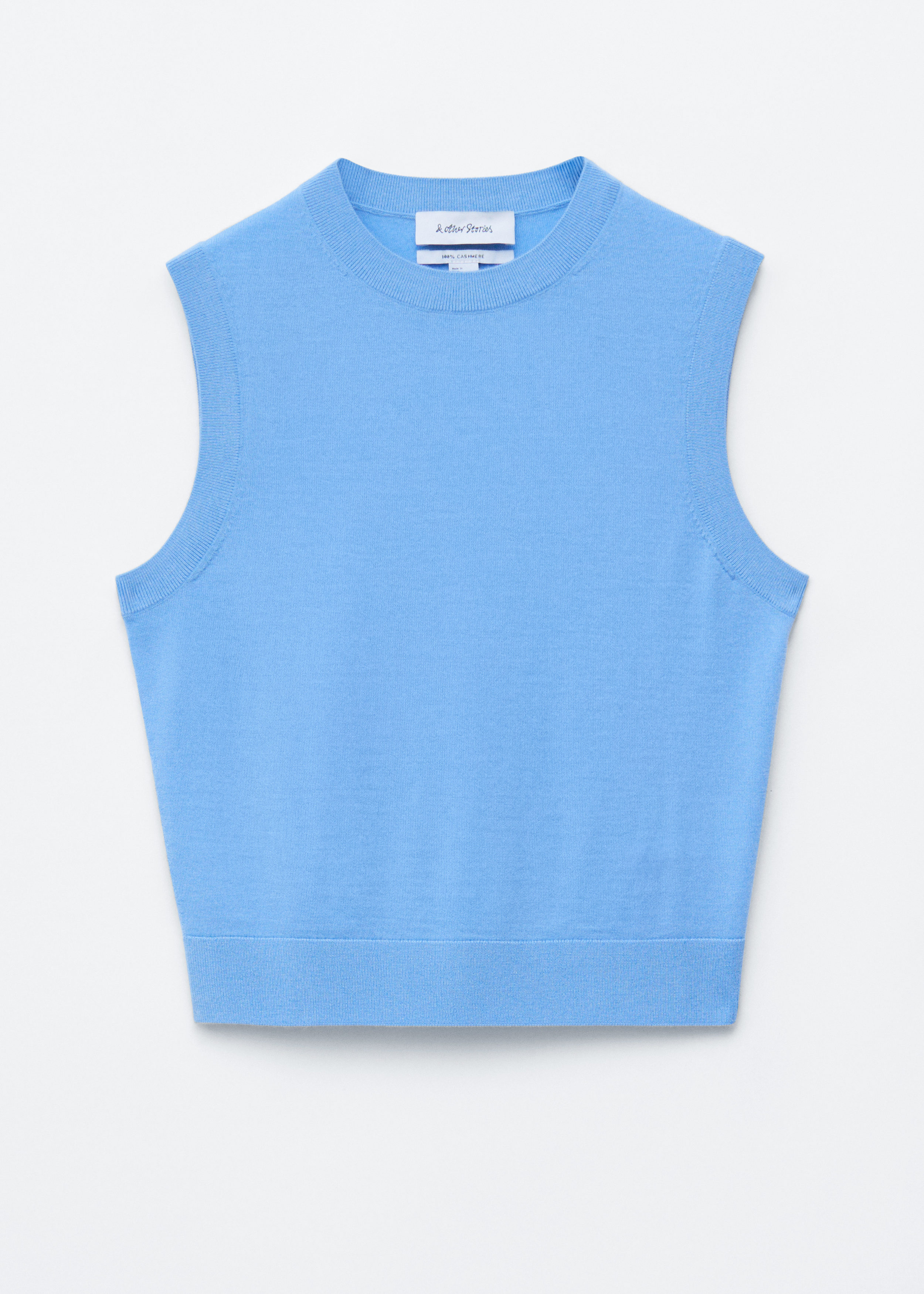 Cashmere Sweater Vest - Sky Blue