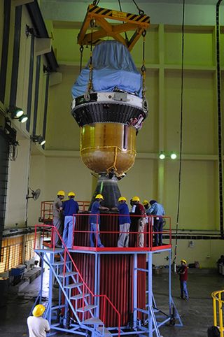 PSLV-C25 Third and Fourth Stages of Vehicle Integration