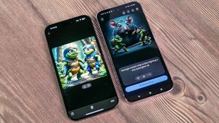 Apple Image Playground vs Google Pixel Studio.