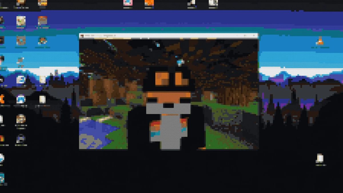 add IDs to your posts — [ID: Two minecraft screenshots of Fundy, a player