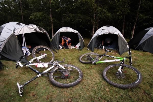 Tent city at the Trans Andes