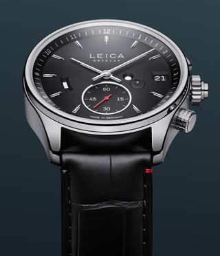 Leica watch with black dial