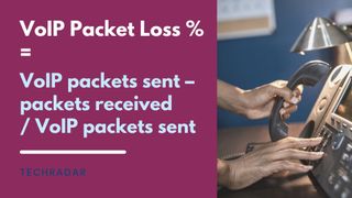 VoIP Packet Loss % = (Packets Sent – Packets Received) / Packets Sent