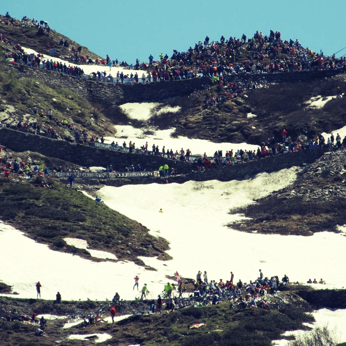 The crowds came about in force for the final mountain stage of the race
