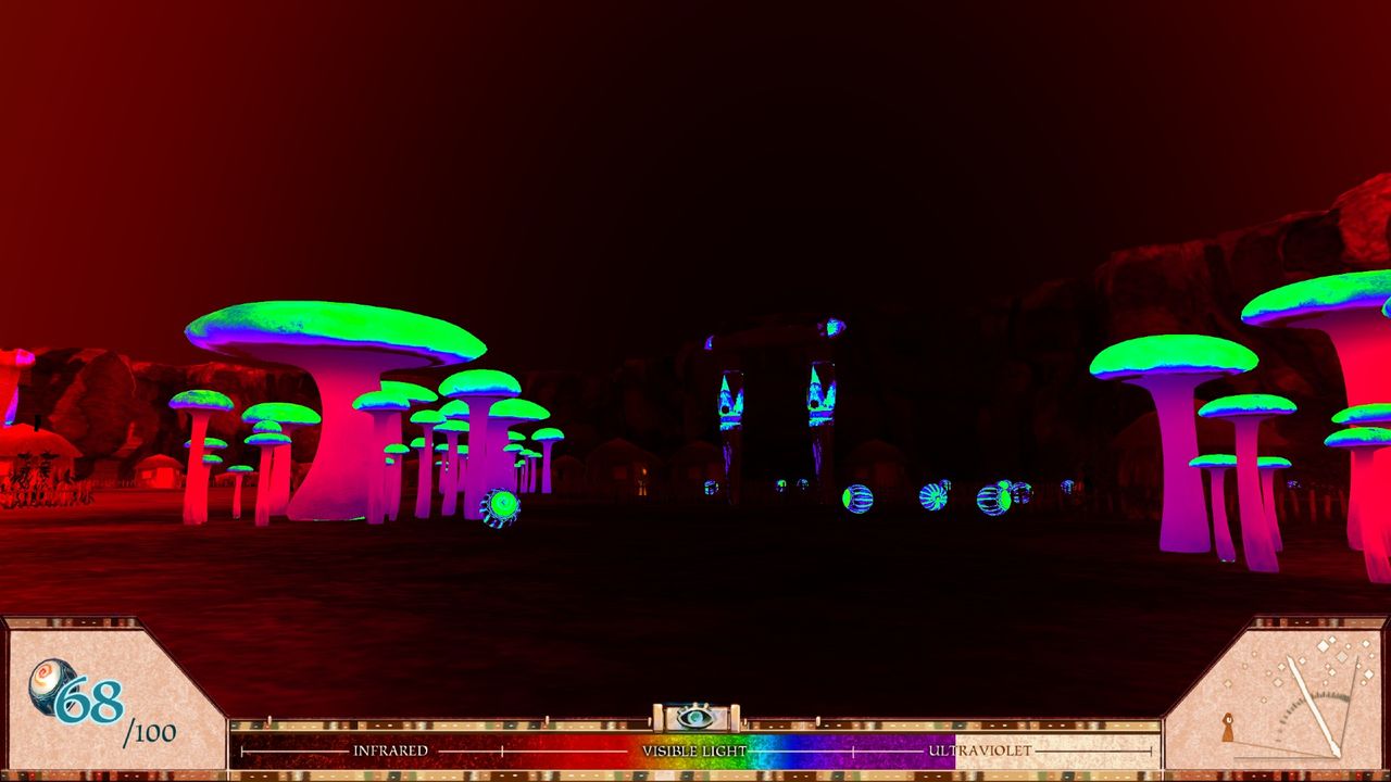 In the computer game "A Slower Speed of Light," players approach the speed of light as they collect more orbs.