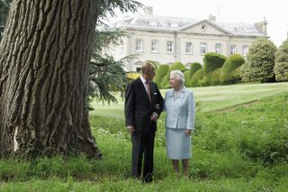 Queen Elizabeth II and Prince Philip commemorate their Diamond Wedding Anniversary on November 20, 2007.