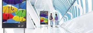 NEC offers a suite of enterprise-grade and touch-enabled digital signage solutions to display flight information and enrich the waiting experience with high-resolution entertainment.