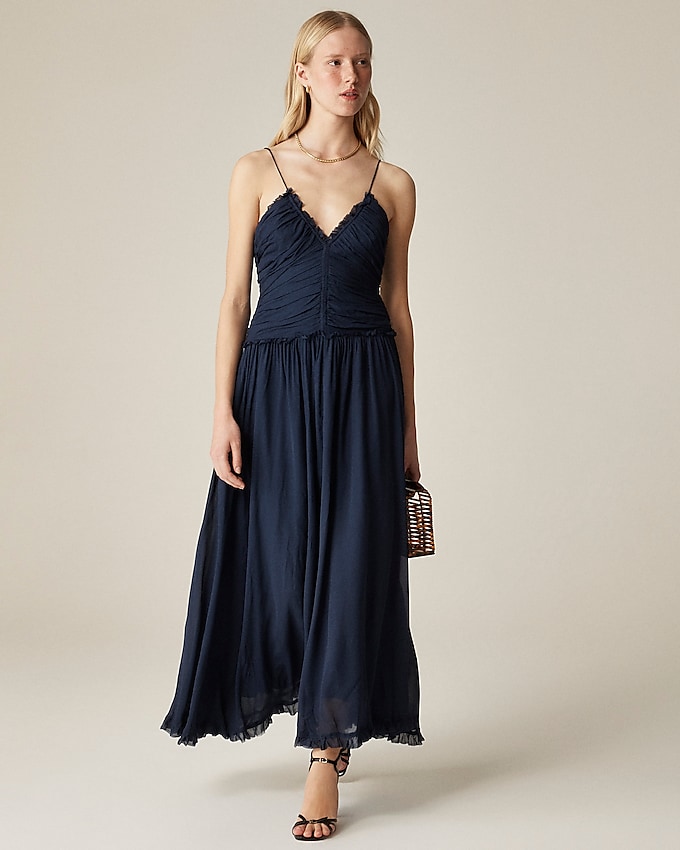 Collection Ruched Chiffon Dress