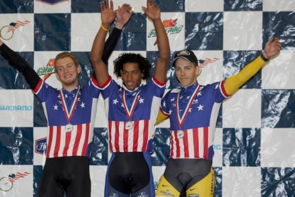 The victors from the men's Team Sprint