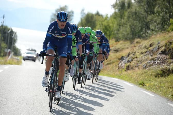 Riders in the final stage