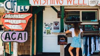 The island's infamous Wishing Well Shave Ice