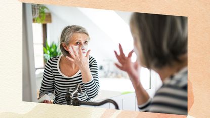 woman doing diy beauty treatment