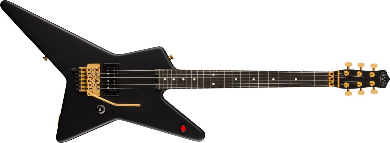 EVH Star in Stealth Black with gold hardware