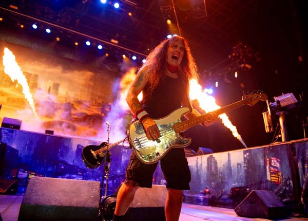 Iron Maiden onstage in San Diego