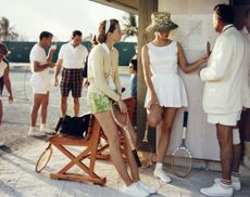 1950s tennis match in Bahamas