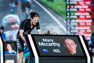 Kate McCarthy races at the esports world championships