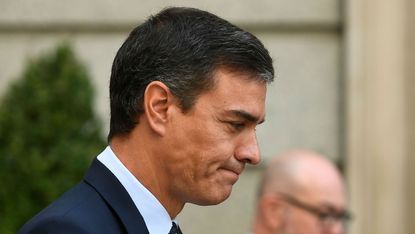 Spanish acting Prime Minister Pedro Sanchez