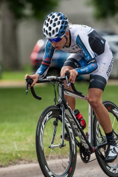 Tayler Wiles (Exergy TWENTY12) on the way out.