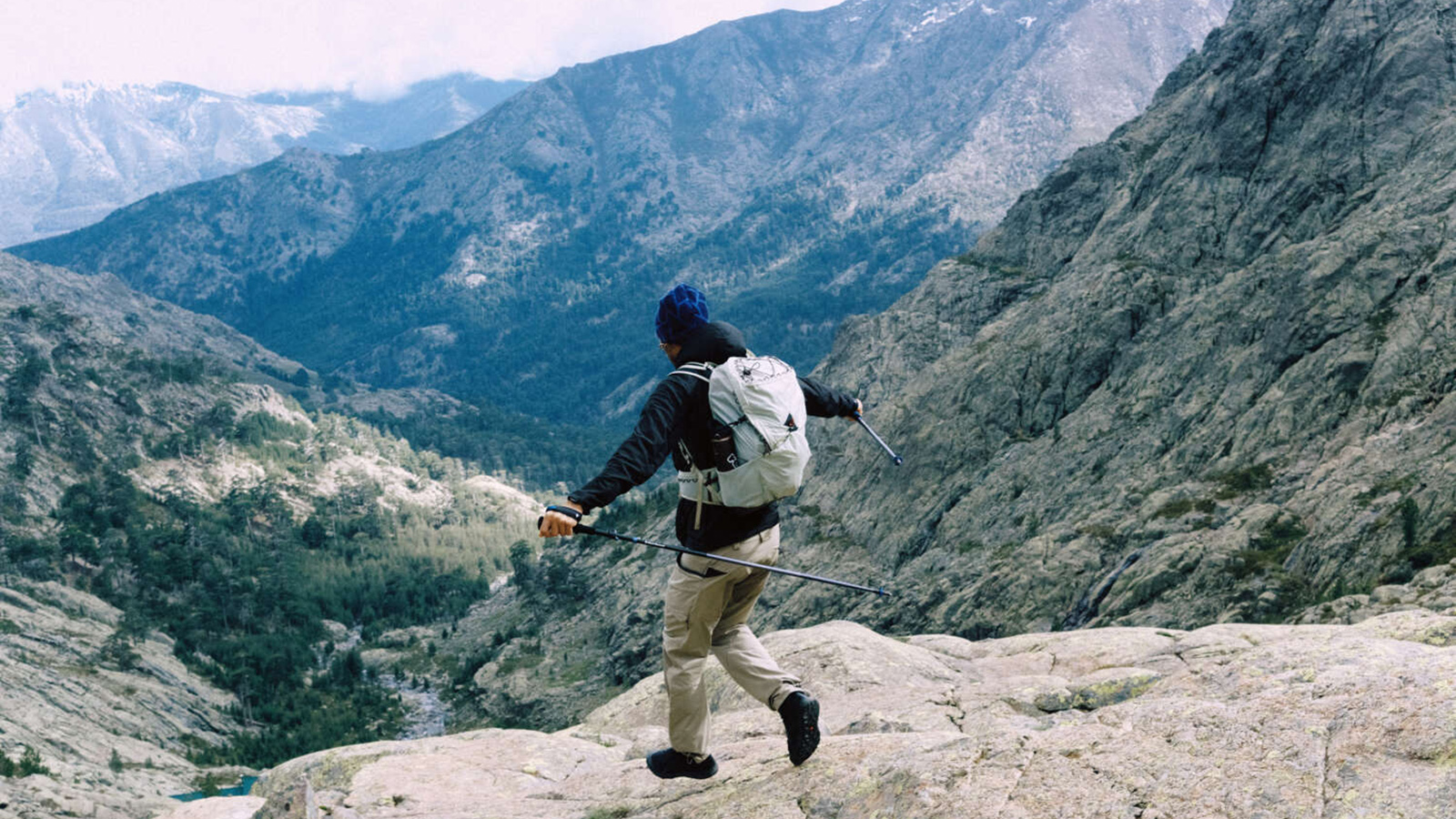 Klattermusen FW25 Hiking Collection in use in the mountains