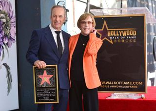 Bob Odenkirk and Carol Burnett at Hollywood Walk of Fame