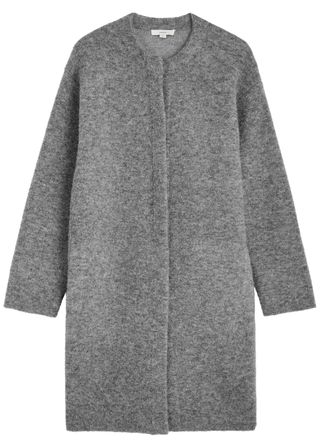 Brushed-Knit Coat