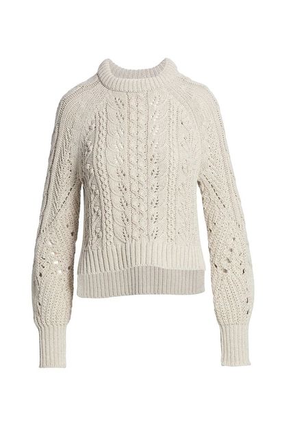 Veronica Beard Asita Open Knit Sweater