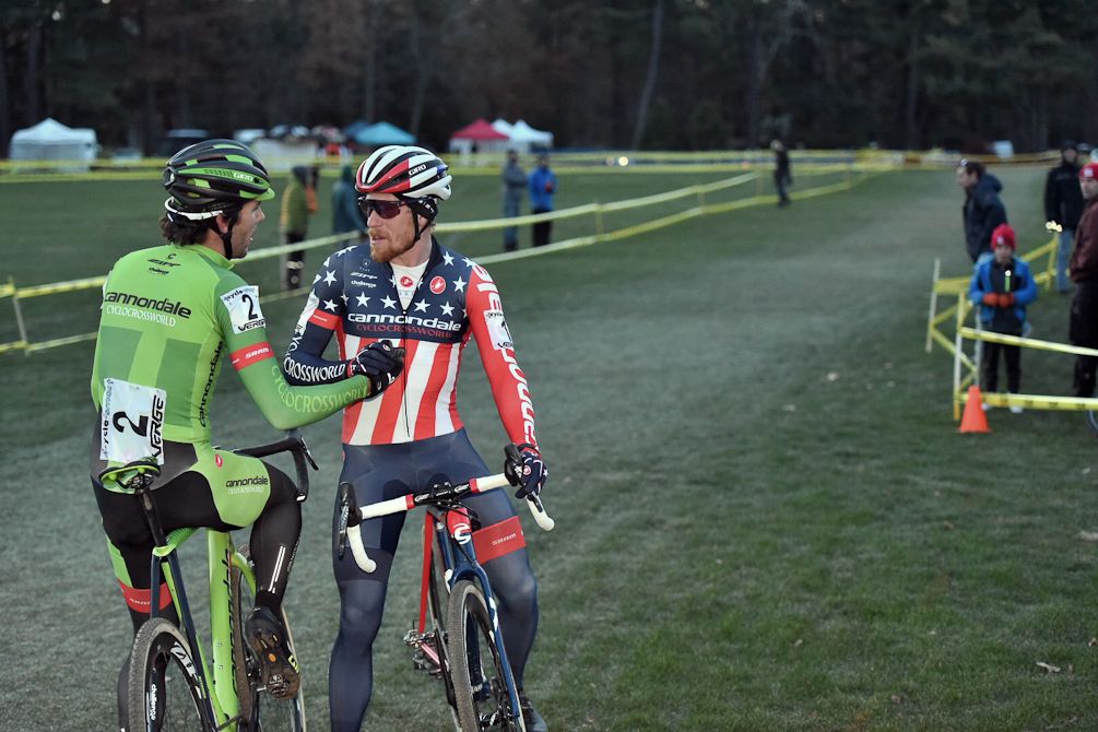 Stephen Hyde and Curtis White after the race